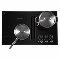 Budget 🔥 JennAir Black Floating Glass 36" JX3™ Electric Downdraft Cooktop ✨ -Thermador shop mebywgqffotl